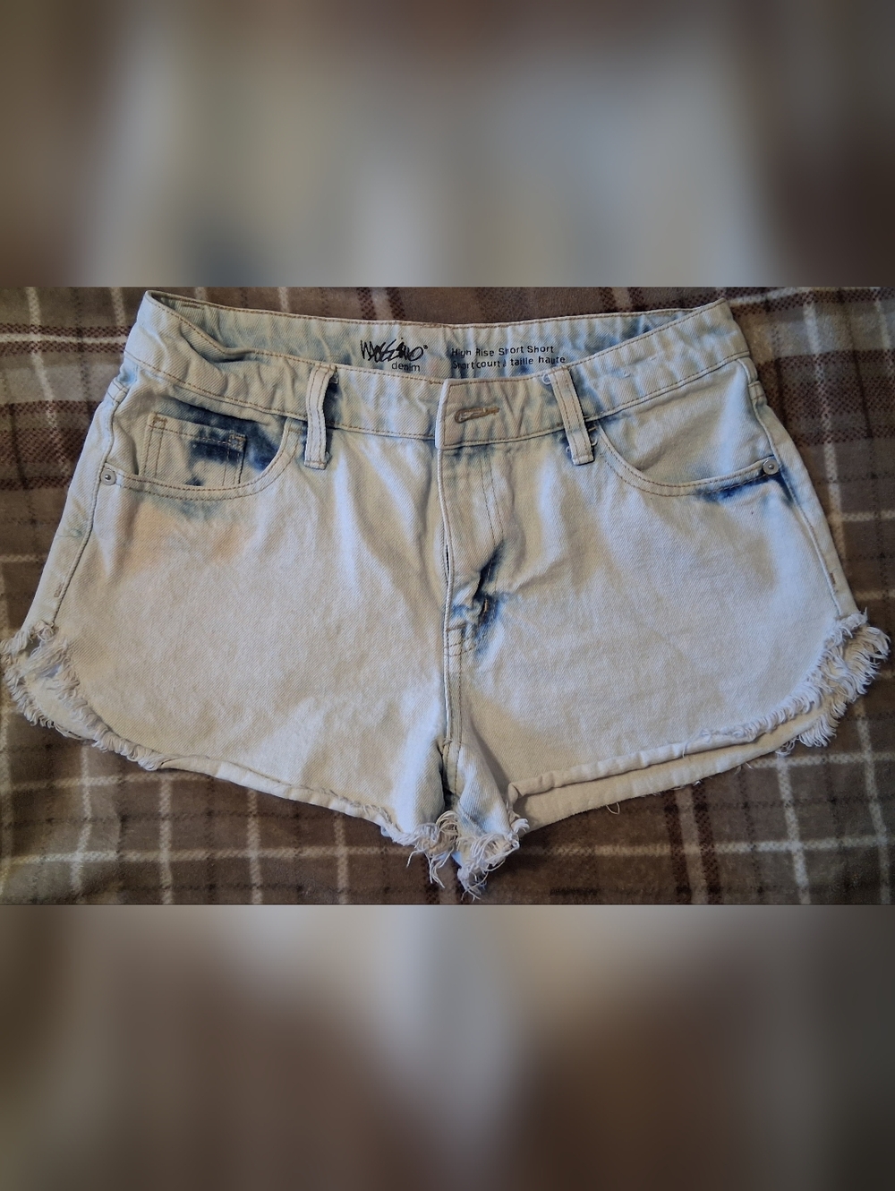 Mossimo Supply Co. Light Blue High-Rise Denim Shorts